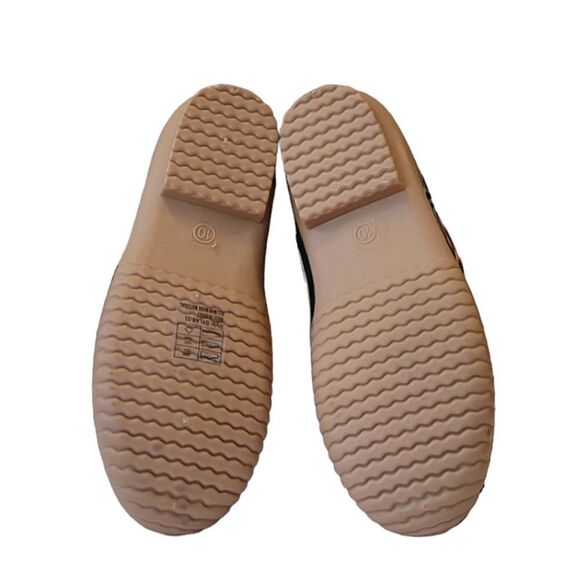 Yoki Dylan-33 Black Leopard Print Duck Boots Size 10 - Picture 6 of 8